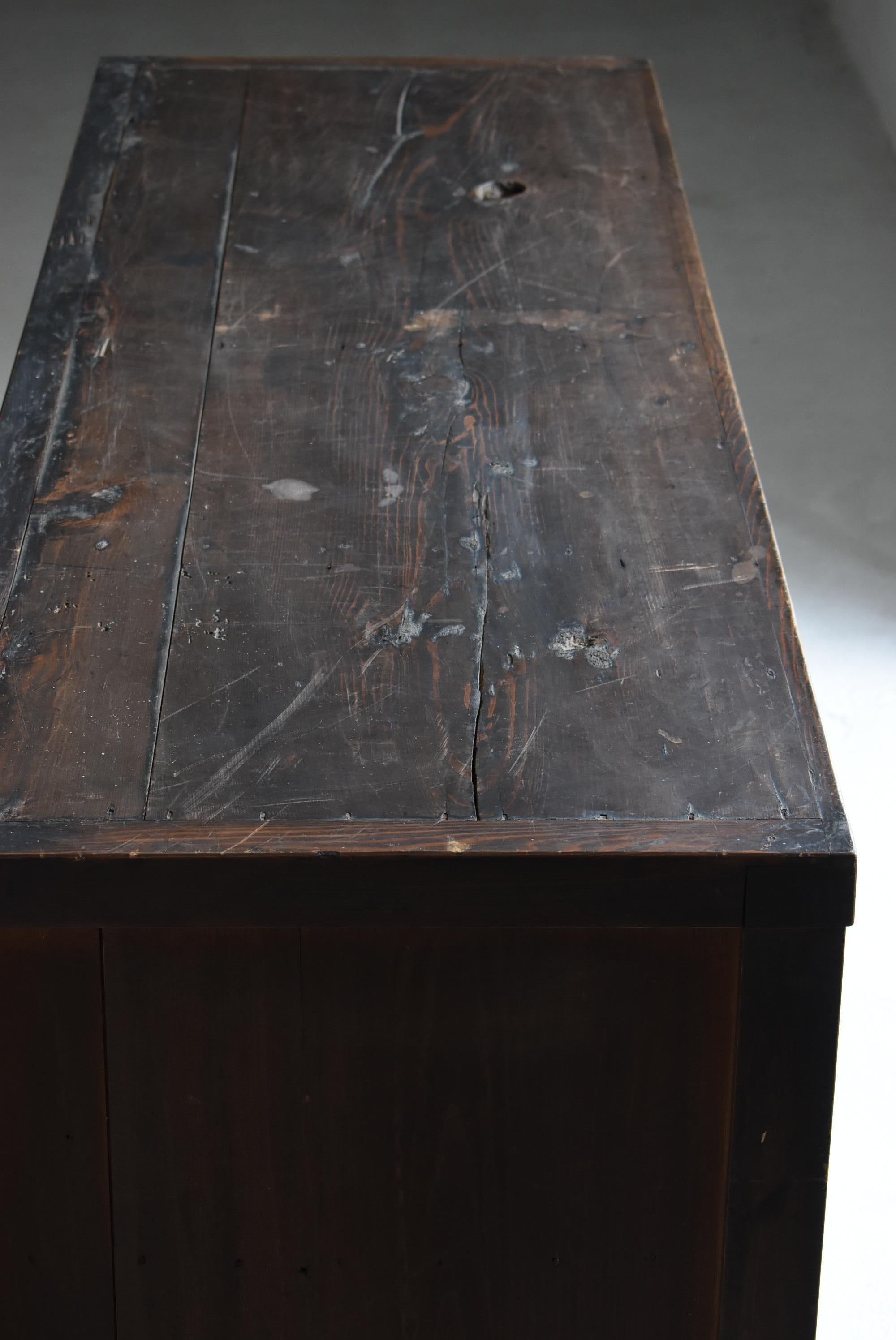 Japanese Modern Large Tansu 1860s-1920s / Sideboard Wabi-Sabi 8