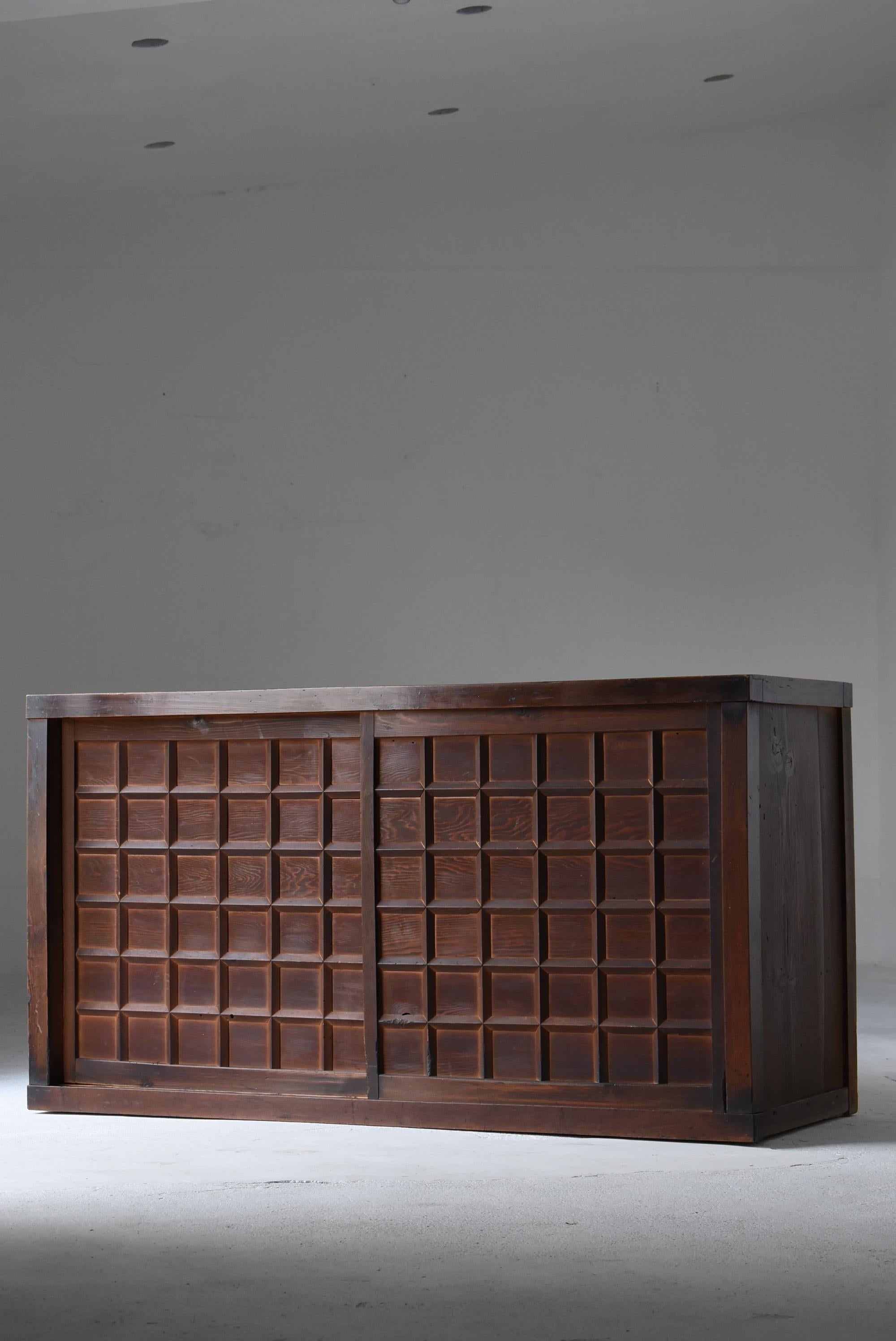 Meiji Japanese Modern Large Tansu 1860s-1920s / Sideboard Wabi-Sabi