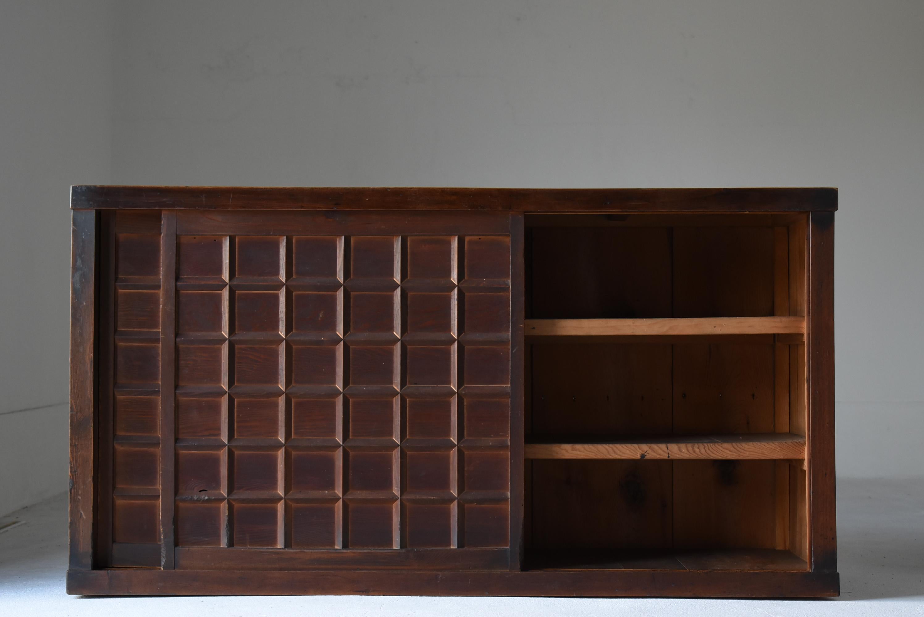 Japanese Modern Large Tansu 1860s-1920s / Sideboard Wabi-Sabi 2