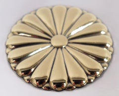 Japanese Modern Silver Box with Gilt Chrysanthemum