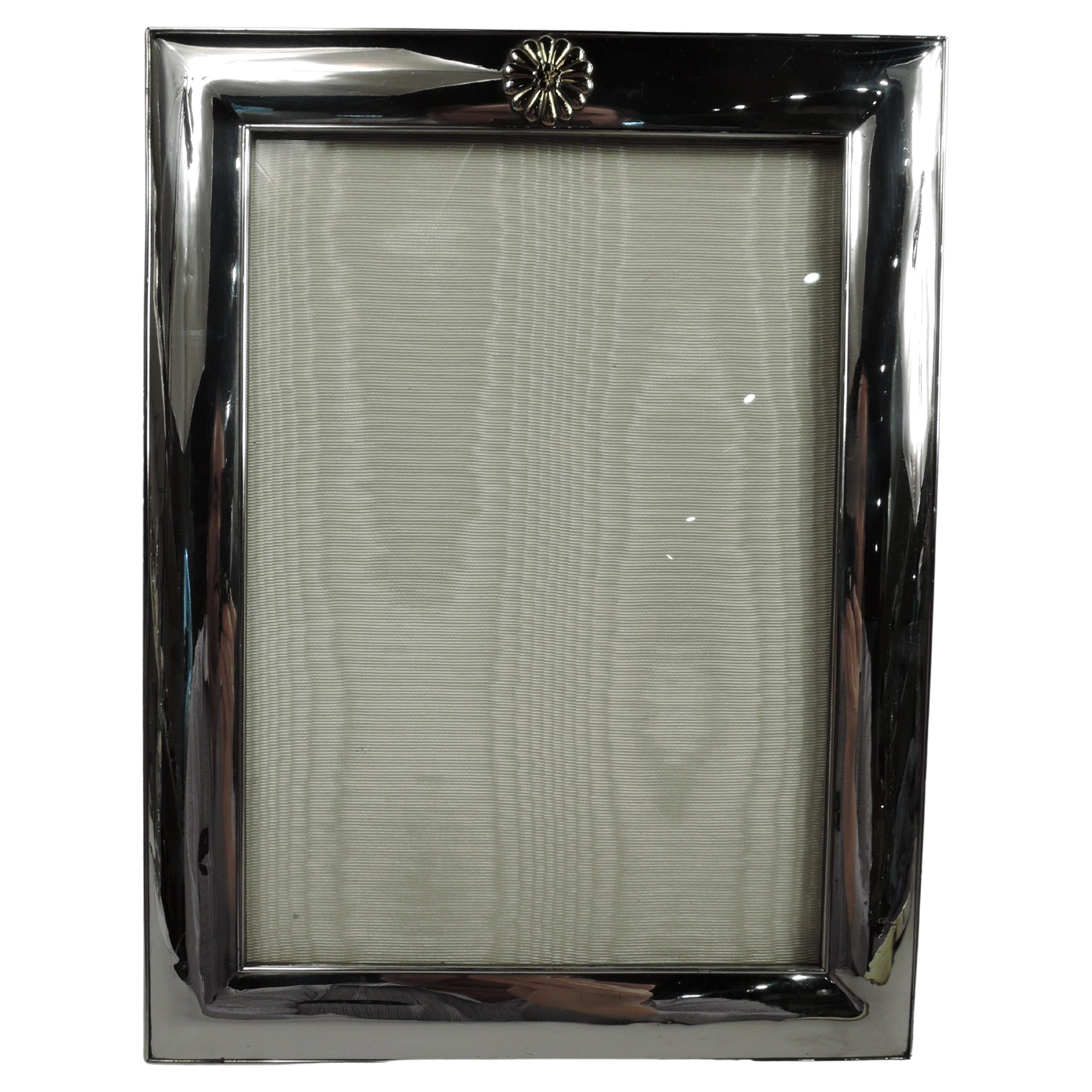 Lovely Continental Silver Picture Frame For Sale at 1stDibs