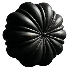 Objet vintage japonais moderne en bronze « citrouille » · Sculpture / Vase à fleurs Wabisabi