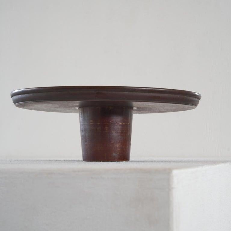 Japanese Modernist Bowl in Bronze from the Shōwa Era For Sale 1