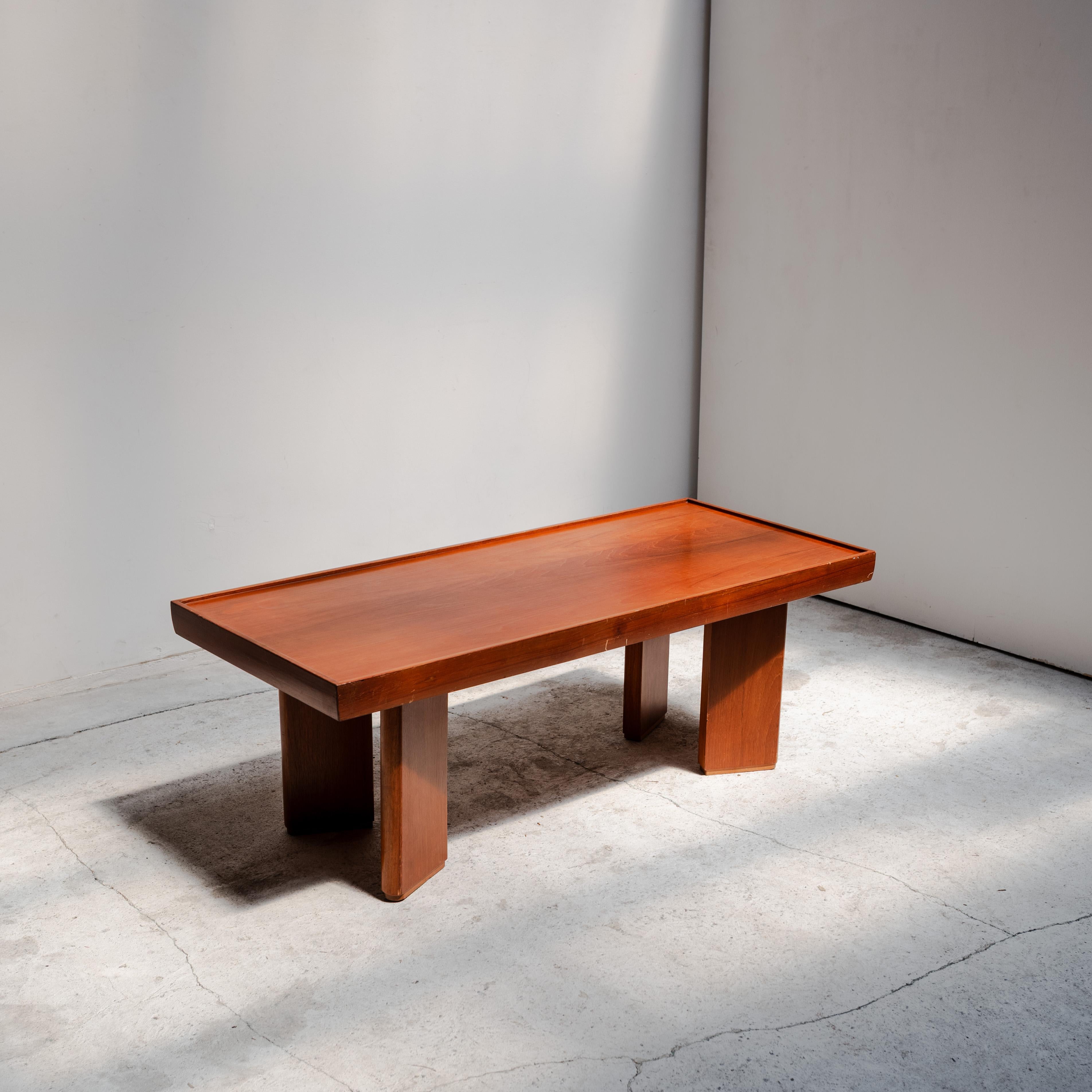 Japanese Modernist Coffee Table, Tendo Mokko, 1970s In Good Condition For Sale In Tokyo, Tokyo