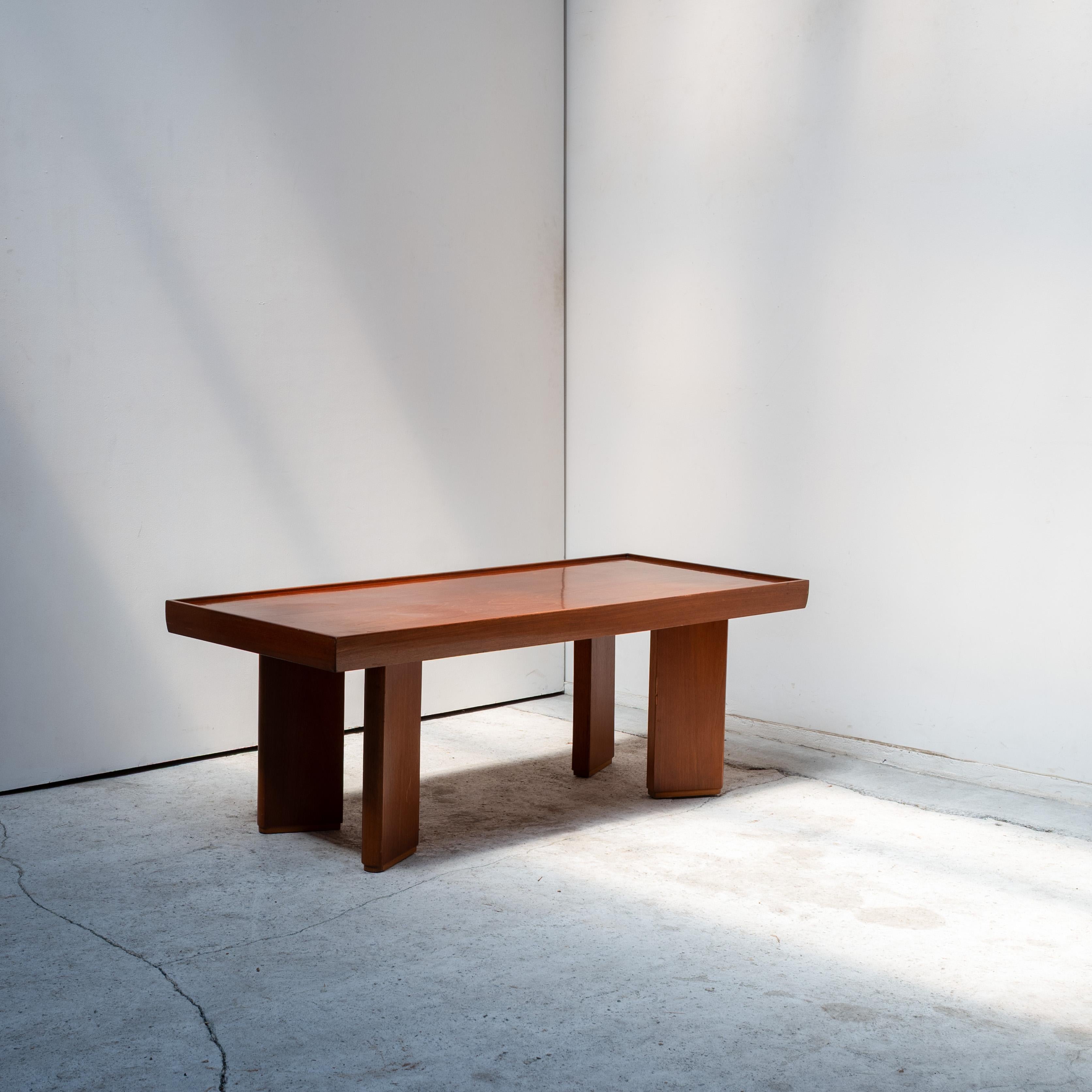 Japanese Modernist Coffee Table, Tendo Mokko, 1970s For Sale 3