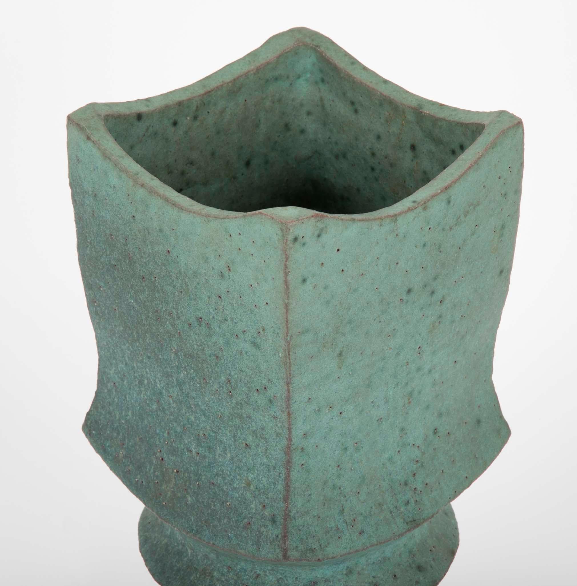 20th Century Japanese Modernist Glazed Ceramic Vase