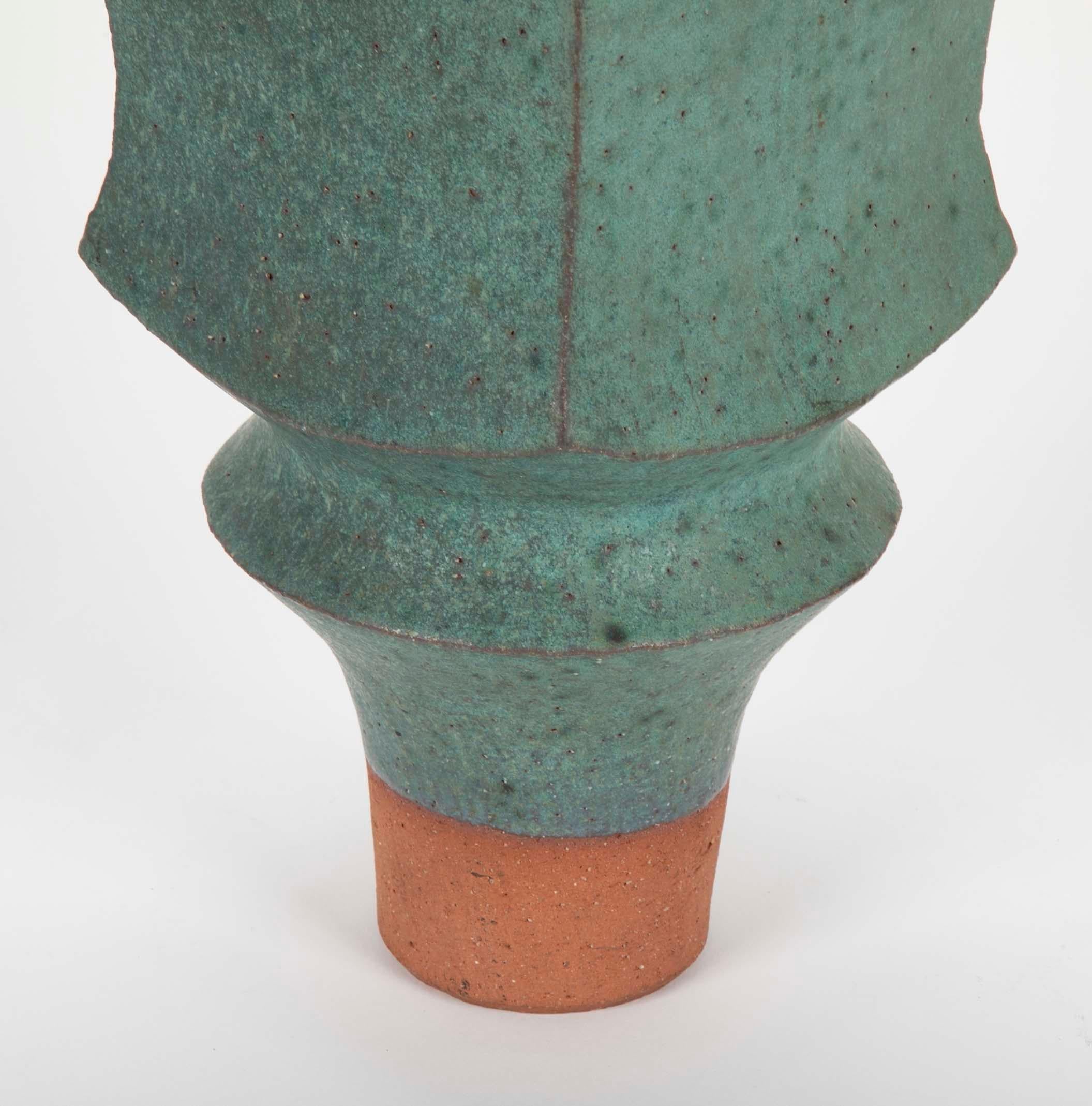Japanese Modernist Glazed Ceramic Vase 1