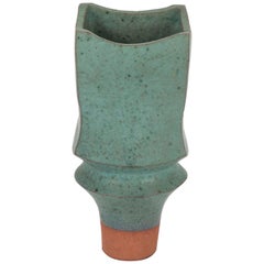 Japanese Modernist Glazed Ceramic Vase