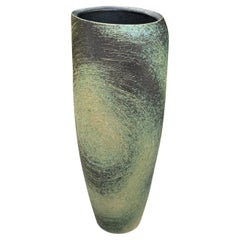 Japanese Modernist Ikebana Ceramic Vase, Japan, 20th Century