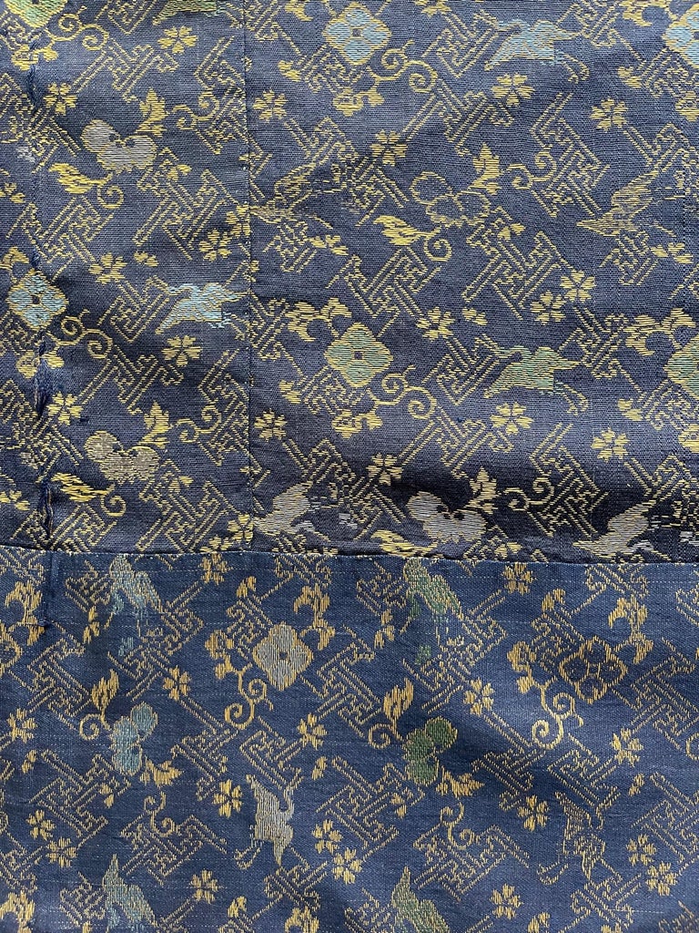 Japanese Monastery Robe Patchwork Kesa with Scription Edo Period For