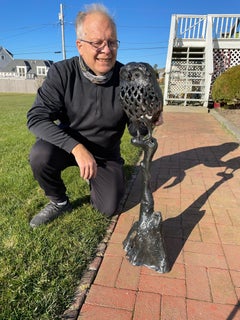 Japanese Monumental Owl Tree Garden Lighting Lantern