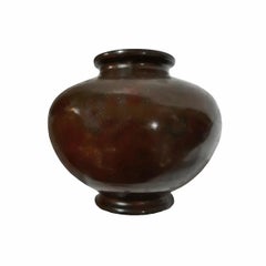 Japanese Murashido Brass Vase, Early 20th Century