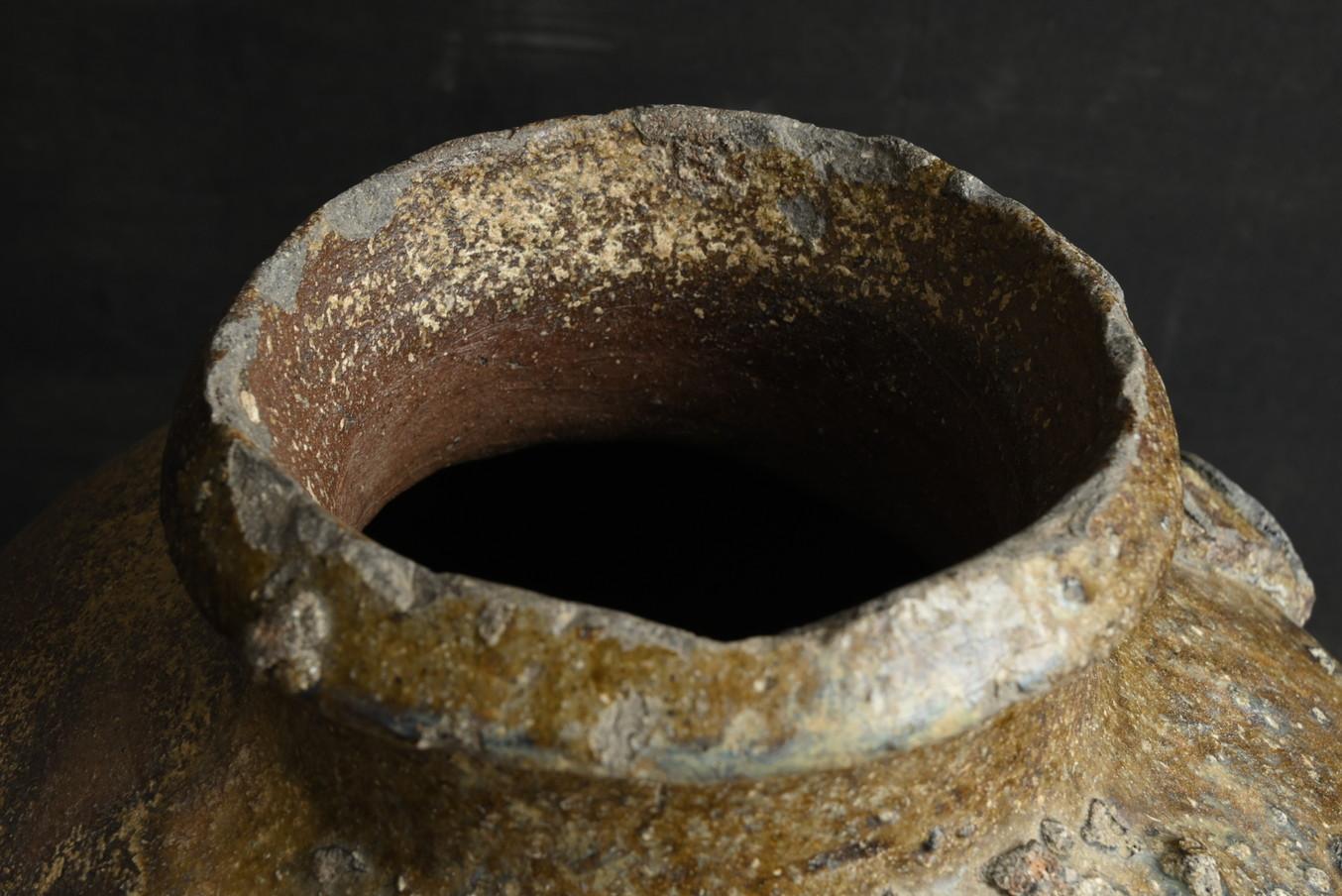Japanese Muromachi period wabisabi vase / 14th to 16th century / Tokoname ware 7