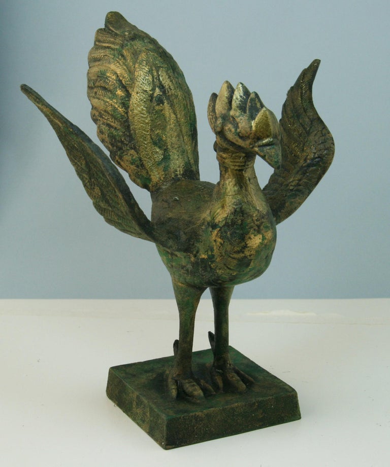 Japanese Mythological Iron Eagle Sculpture For Sale at 1stDibs