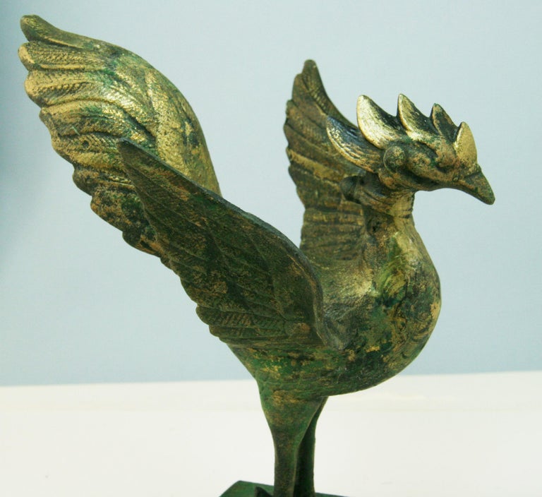 Japanese Mythological Iron Eagle Sculpture For Sale at 1stDibs