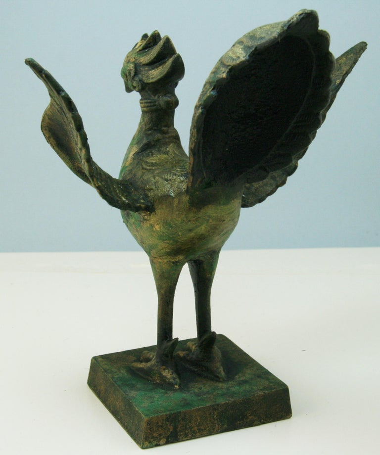 Japanese Mythological Iron Eagle Sculpture For Sale at 1stDibs