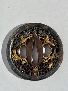 Japanese Nanban Tsuba with Dragons, Edo Period, early 19th century, Japan