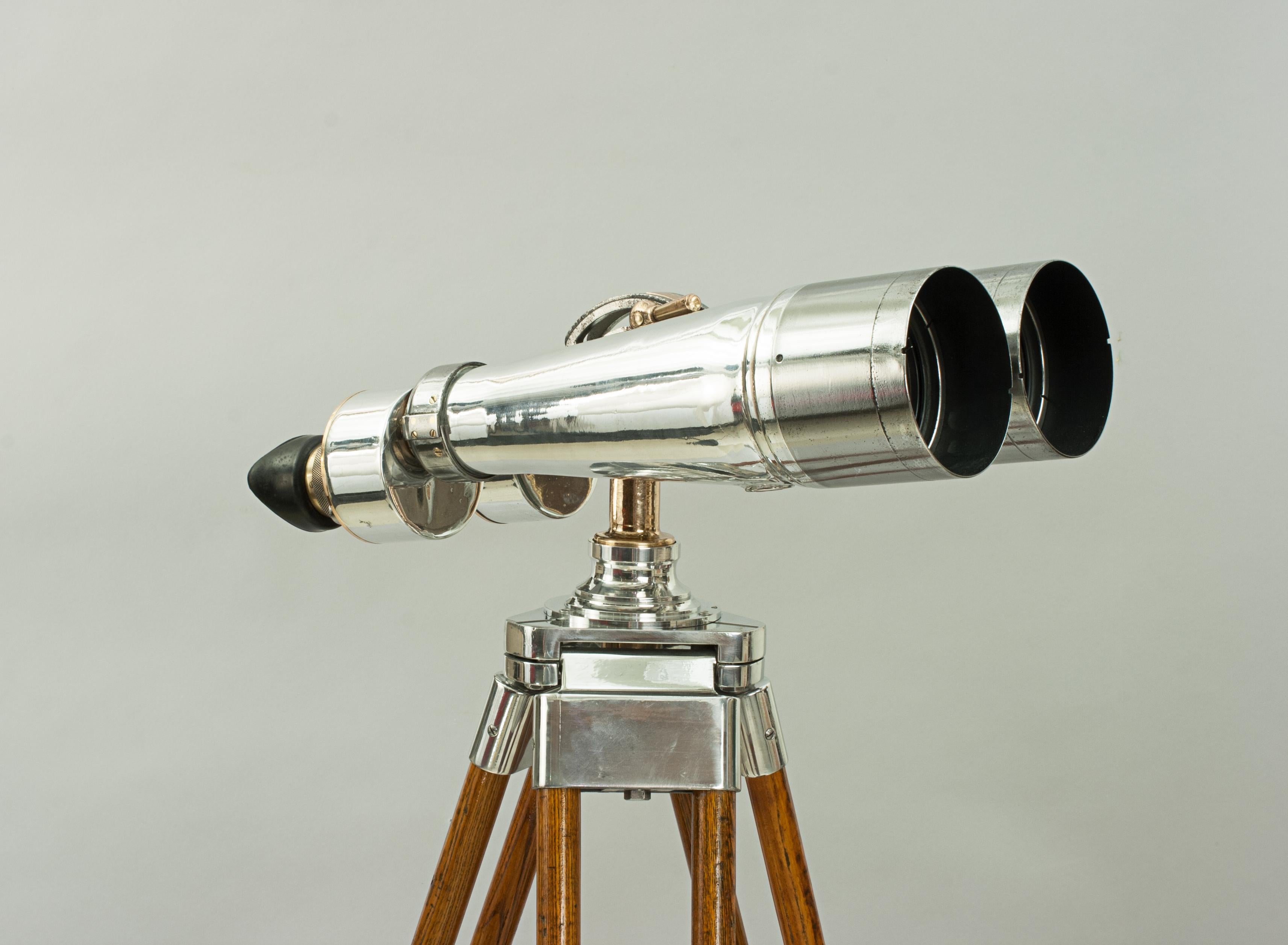 Aluminum Japanese Naval WWII Toko Binoculars Observation