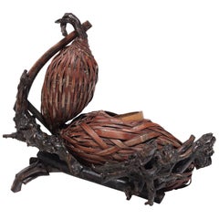 Japanese Nest Form Ikebana Basket