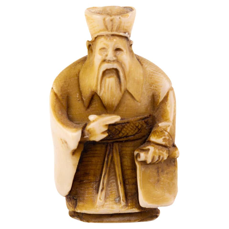 Netsukes - 296 For Sale on 1stDibs | antique netsuke for sale, netsuke ...