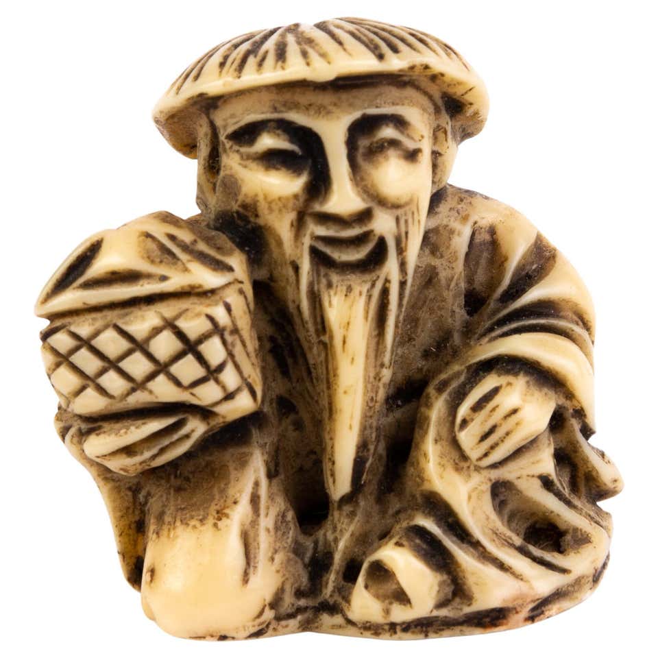 Netsukes - 296 For Sale on 1stDibs | antique netsuke for sale, netsuke ...
