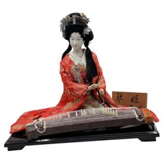 Japanese Ningyō of a Lady Playing the Koto, Meiji Period (1868–1912)