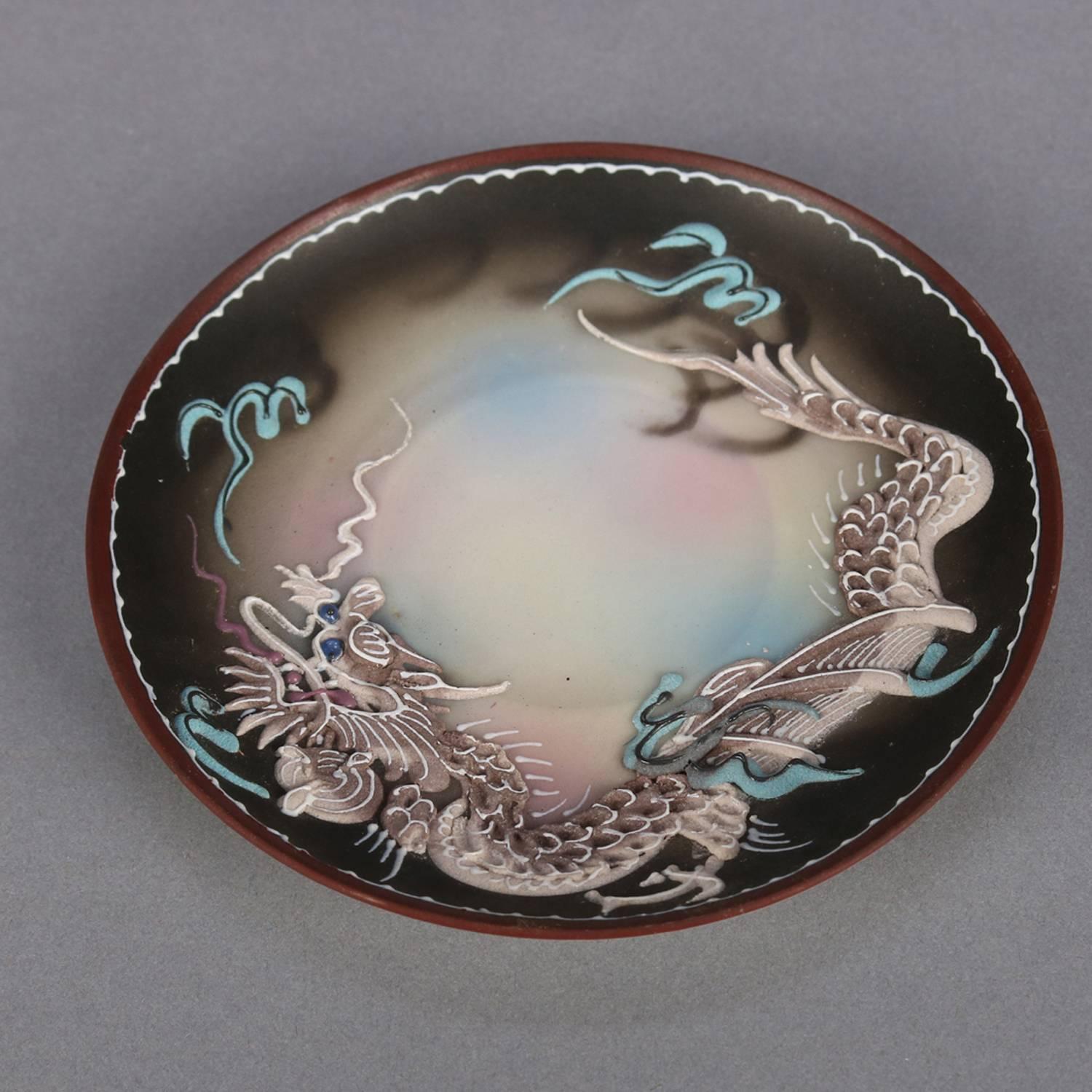 Japanese Nippon Hand Painted Moriage Dragonware Porcelain Tea Set 3