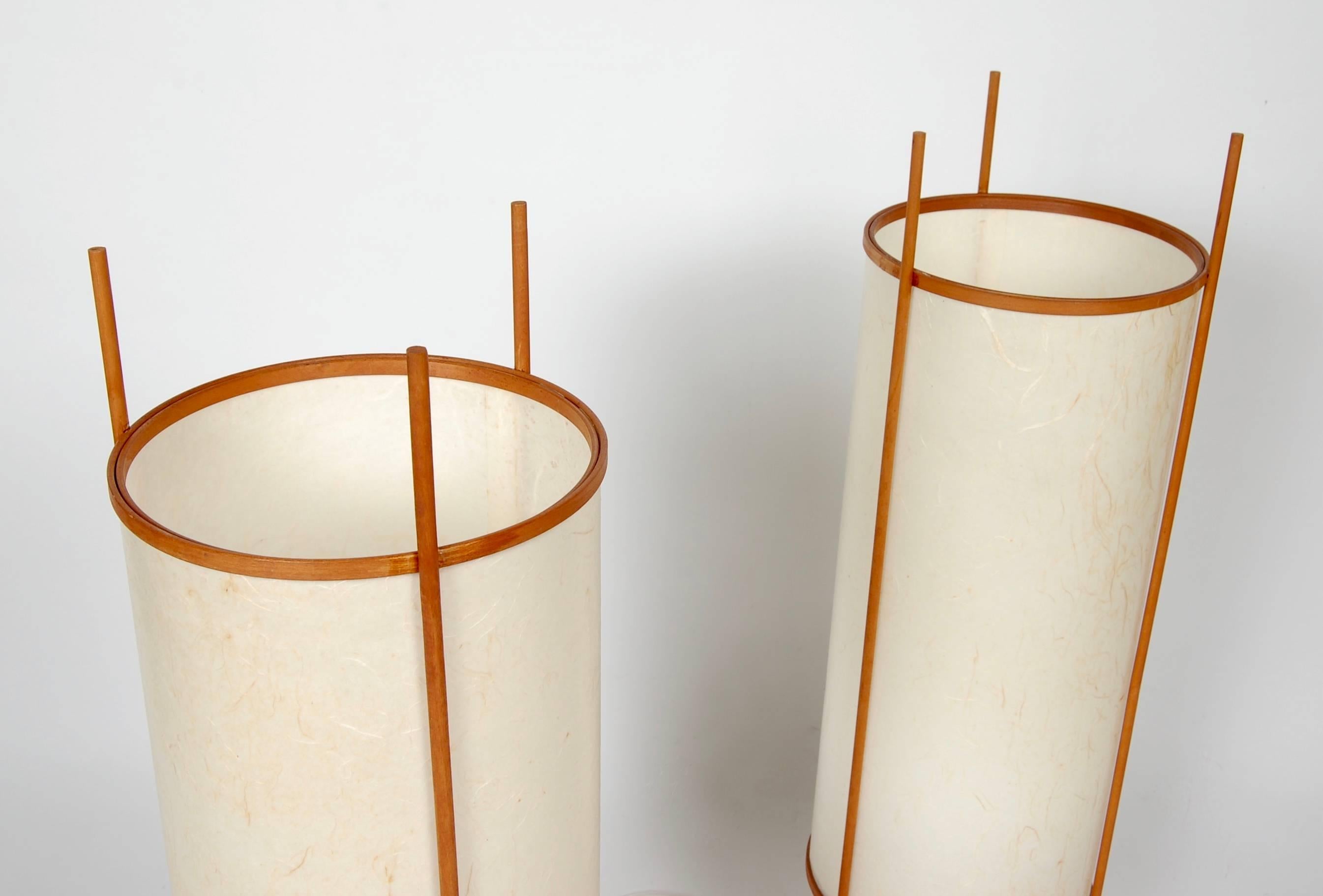 Mid-20th Century Japanese Noguchi Style Table or Floor Lamps