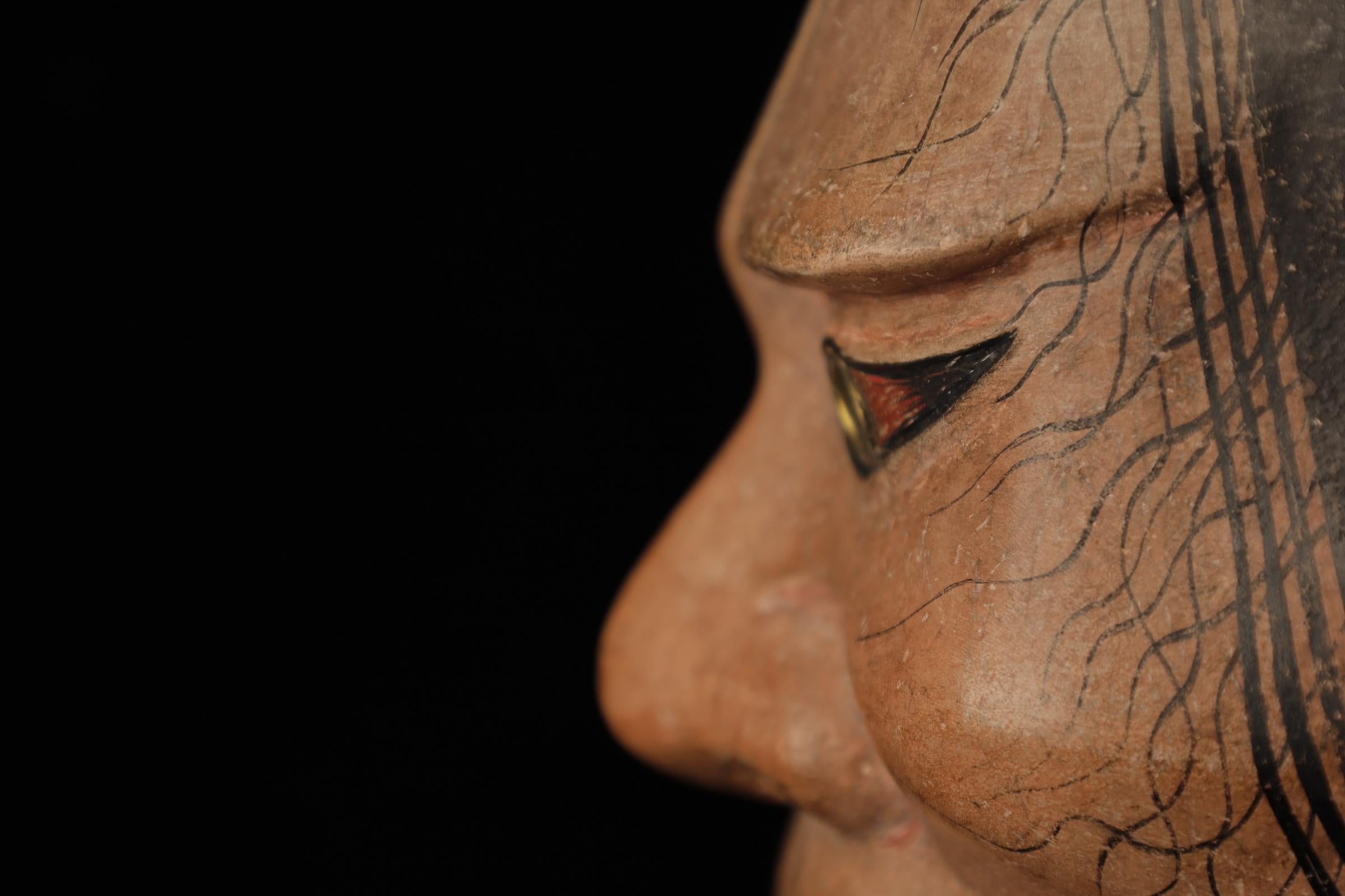 Japanese Noh Mask of Hashihime (橋姫) For Sale 1