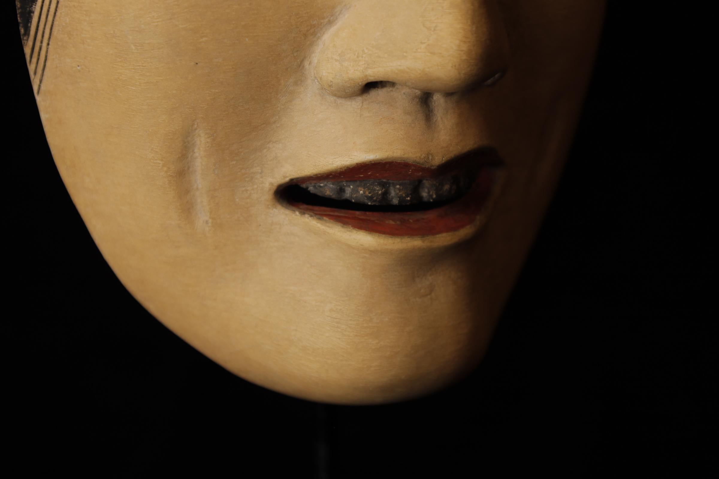 Japanese Noh Mask of Ko-omote- young woman For Sale 4