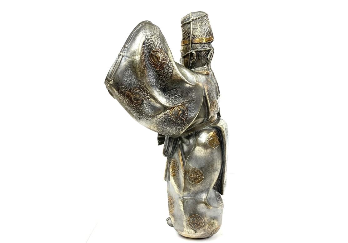 Edo Figure théâtrale japonaise Noh ou Kabuki en métal en vente