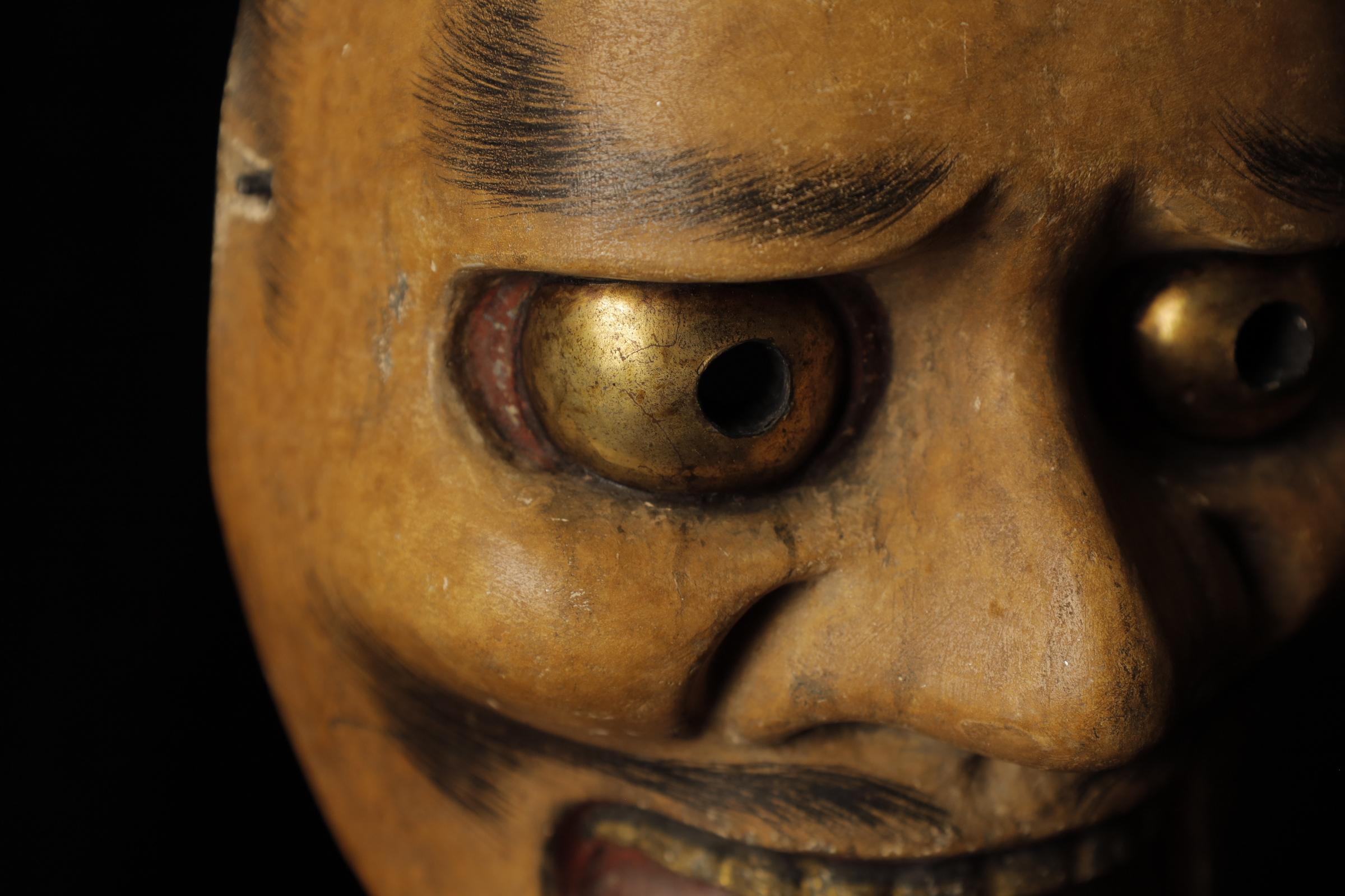 Japanese Noh Theater Mask of a Deigan (泥眼) For Sale 4