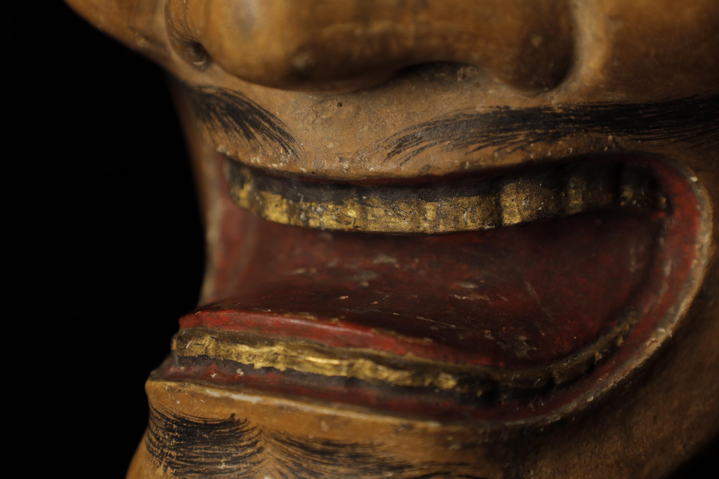 Japanese Noh Theater Mask of a Deigan (泥眼) For Sale 1