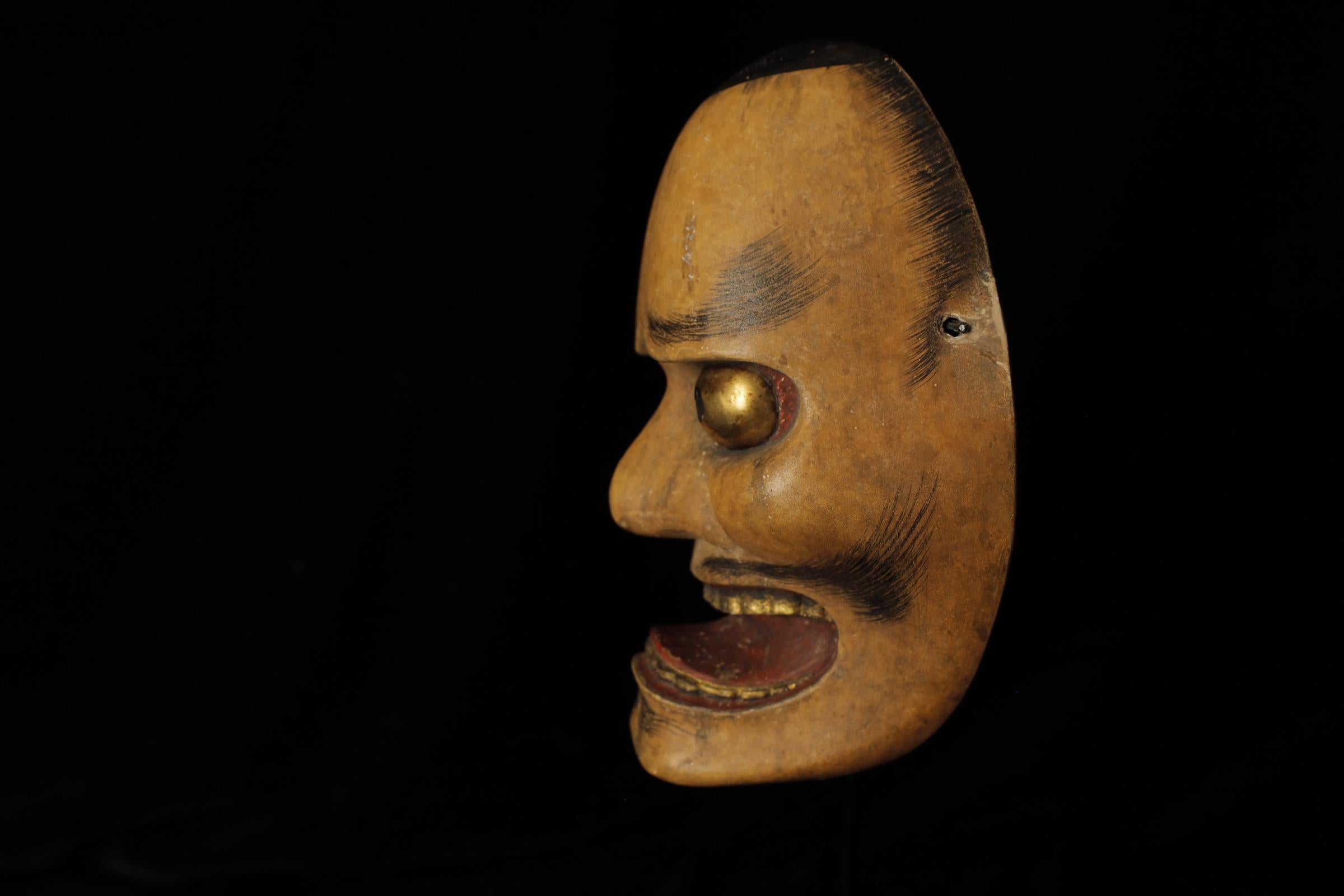 Japanese Noh Theater Mask of a Deigan (泥眼) For Sale 2