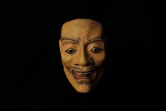 Japanese Noh Theater Taka (鷹) Mask. Attributed to Takada Fuki (高田 冨季, 1935–2008)