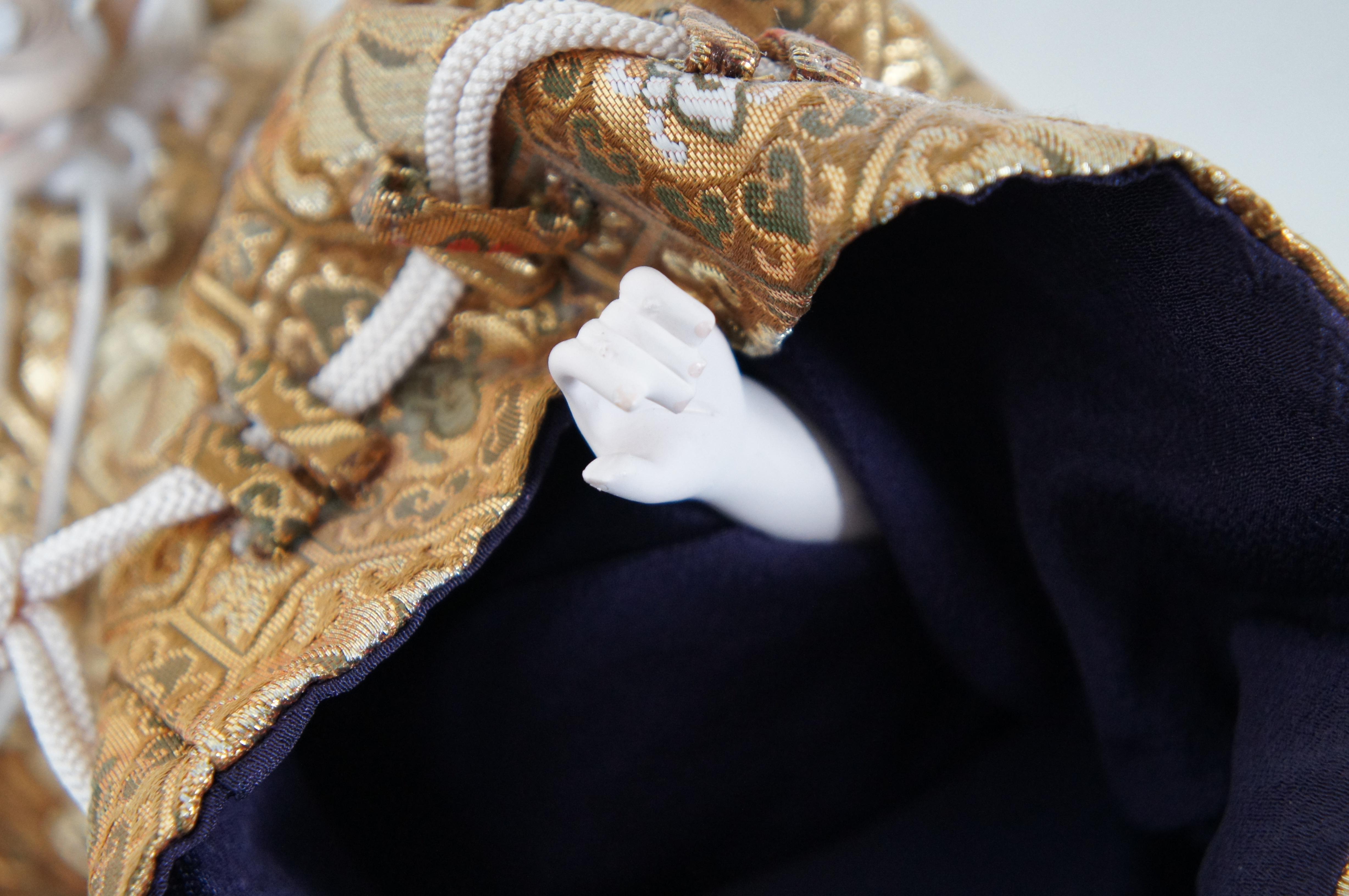 Japanese Noh Theatre Old Man Hakushiki-jo Okina Porcelain Figurine Doll 16