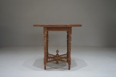 Japanese Antique Octagonal Table in Sakura Wood, 1920s–1940s - Japandi Wabi-Sabi