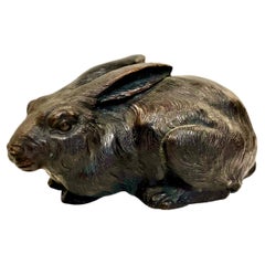 Japanese Okimo of Recumbent Rabbit