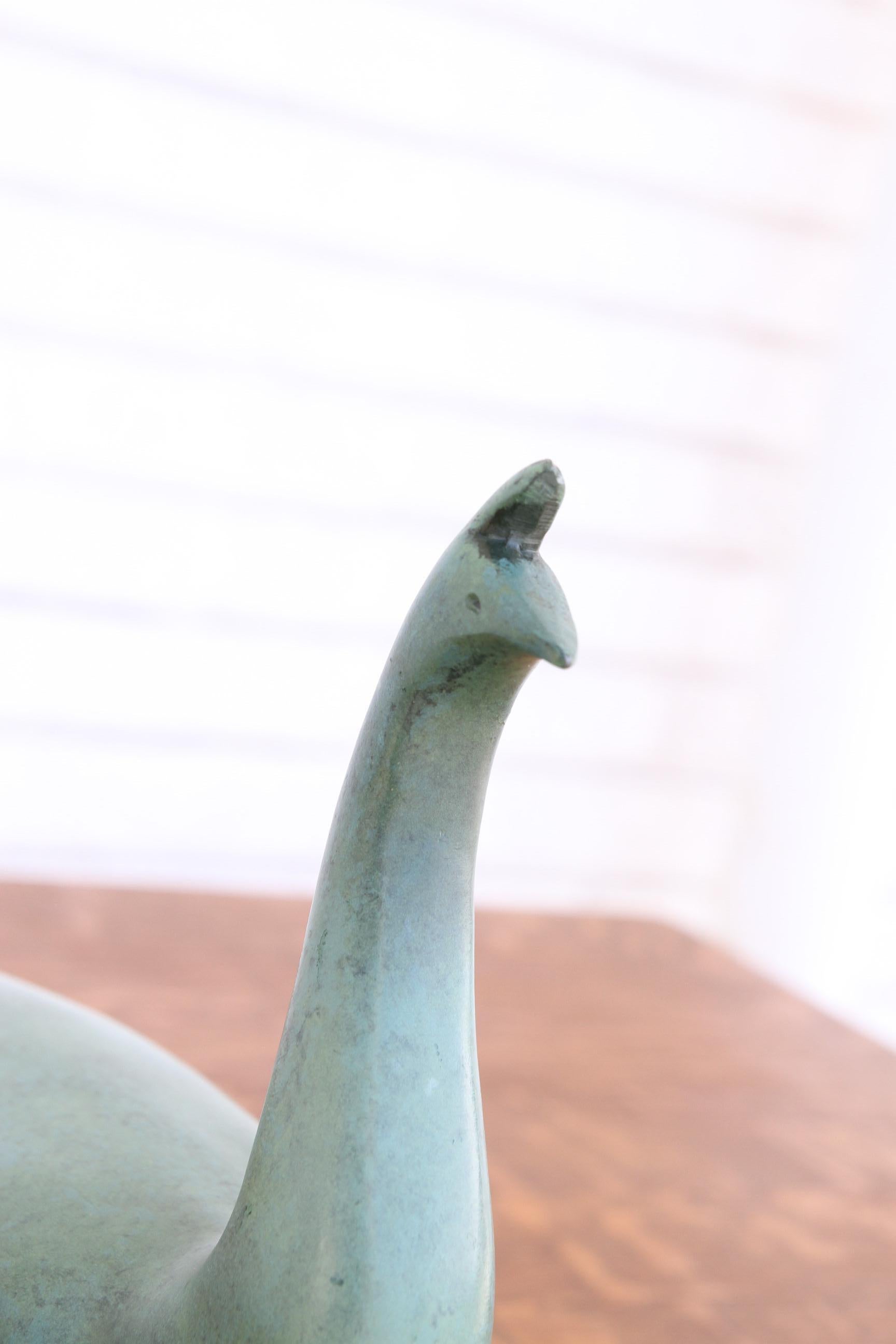 Pavo real japonés Okimono de metal fundido Japonés en venta