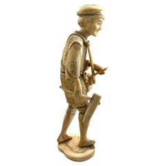 Figurina di un lavoratore giapponese Okimono