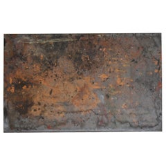 Japanese Old Abstract Painting 1960s-1980s / Wall Decoration Drawing Wabi Sabi