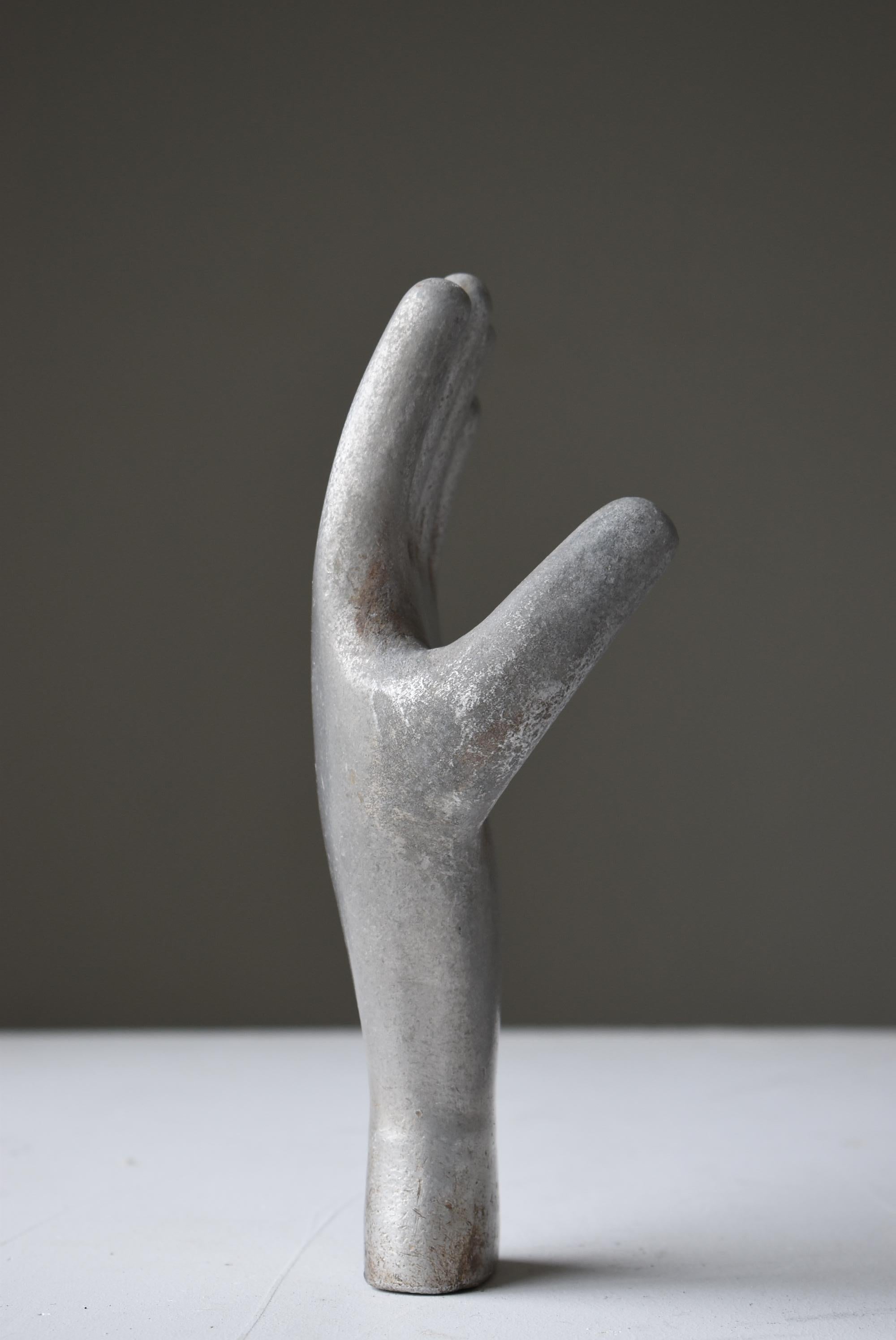 Japanese Old Aluminum Glove Mold 1920s-1950s/Hand Sculpture Figurine Vintage Art 5