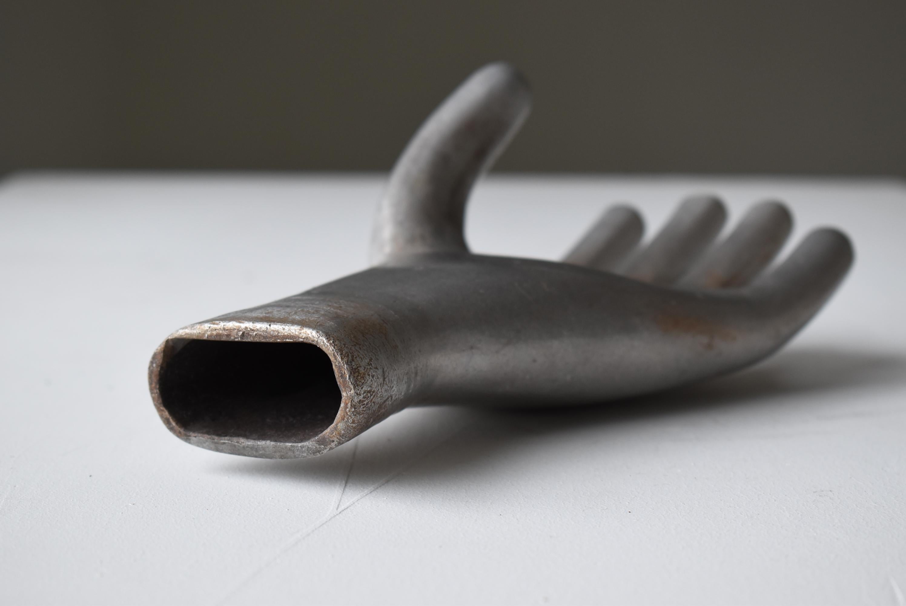 Japanese Old Aluminum Glove Mold 1920s-1950s/Hand Sculpture Figurine Vintage Art 1