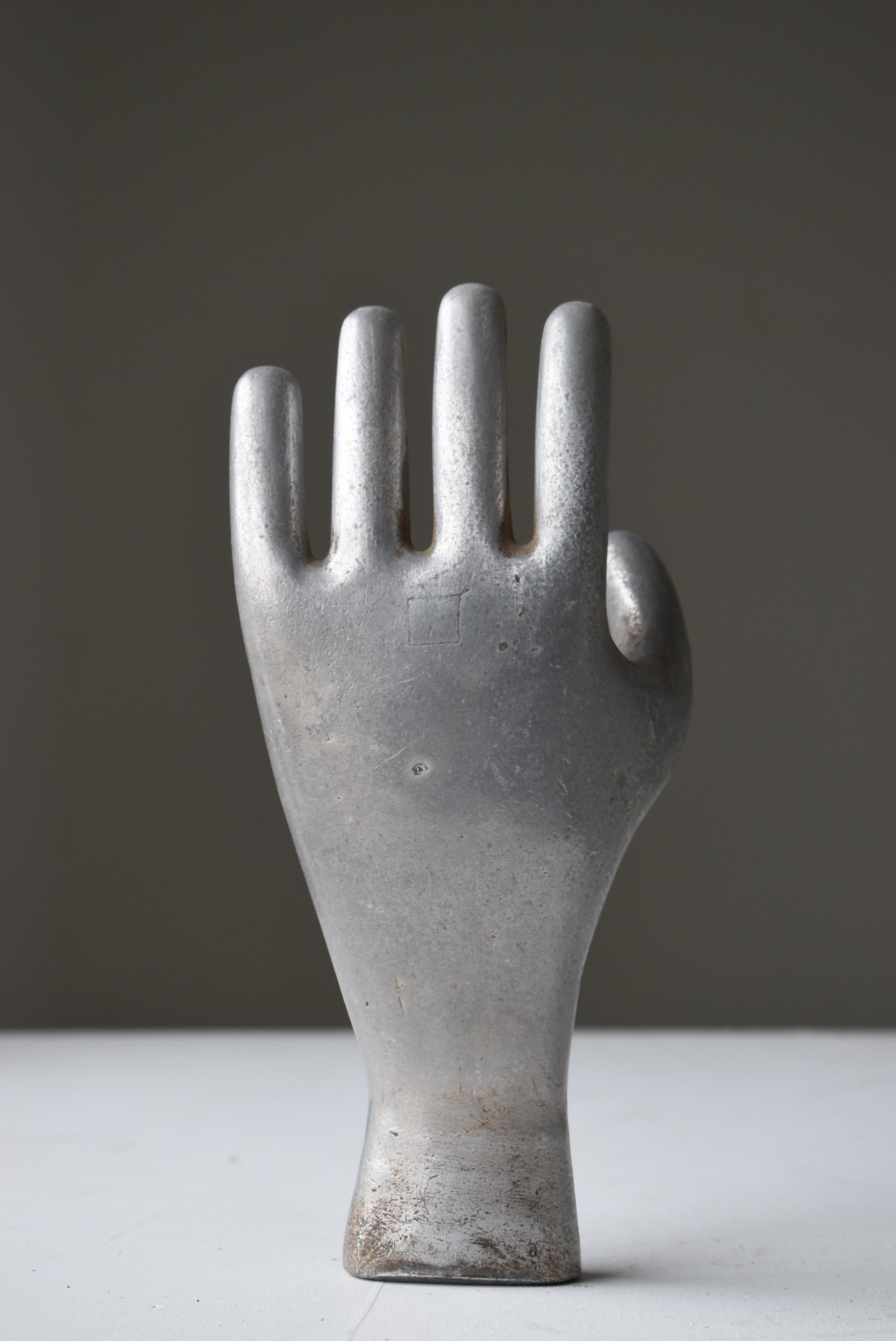 Japanese Old Aluminum Glove Mold 1920s-1950s/Hand Sculpture Figurine Vintage Art 3