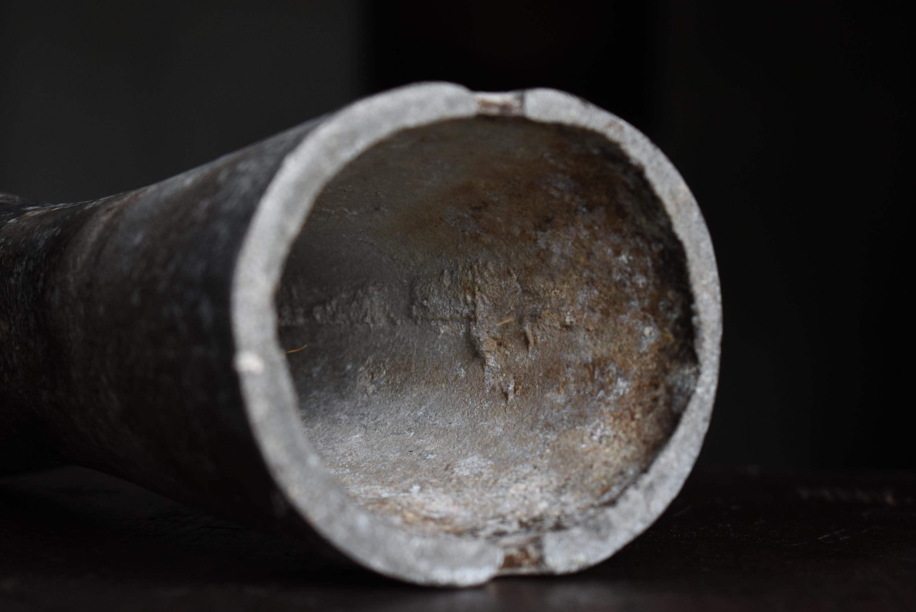 Molde de guante de aluminio antiguo japonés de los años 1940-1960 / Objeto Wabi Sabi 8