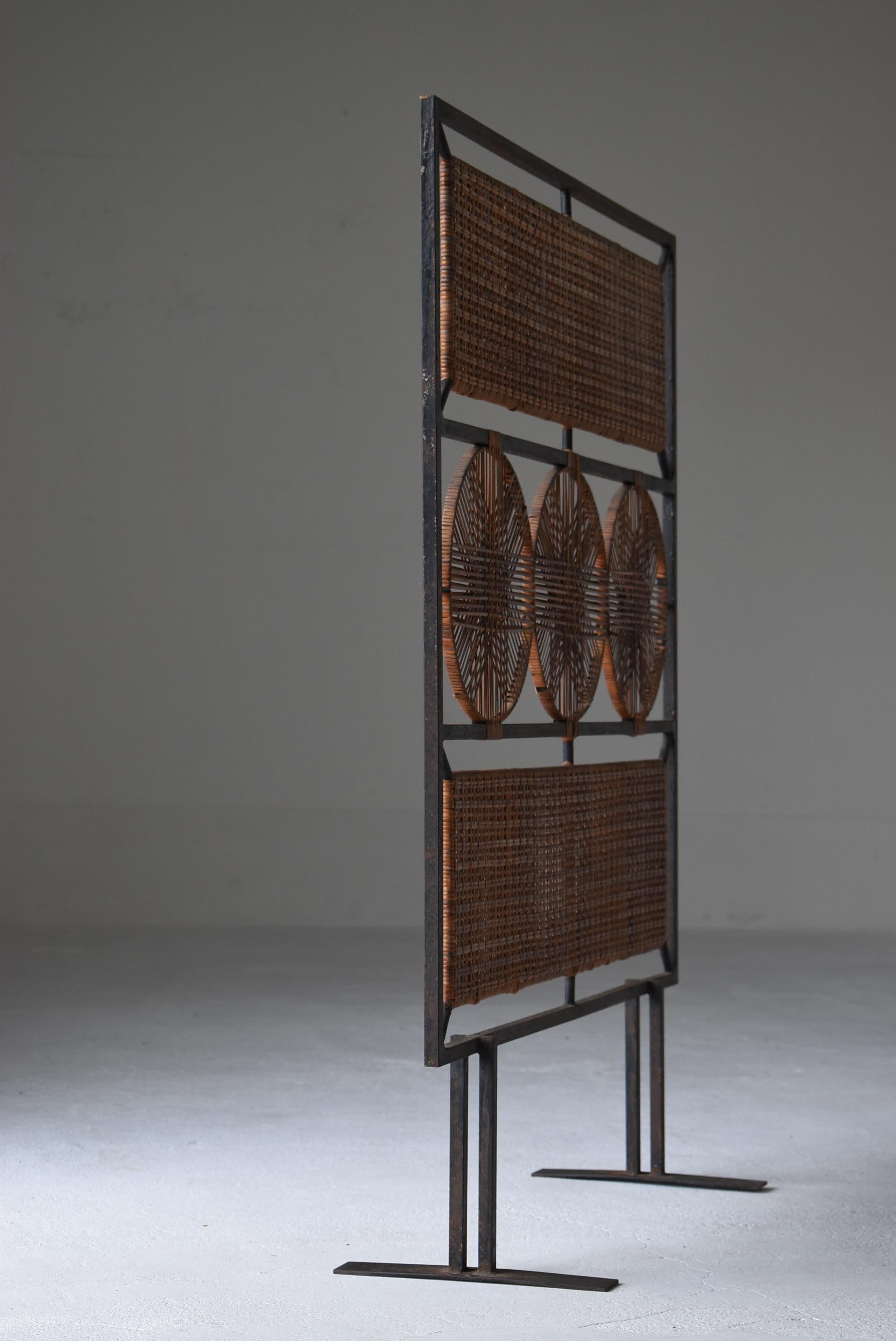 Japanese Old Bamboo Partition 1960s-1980s / Room Divider Wabisabi 5