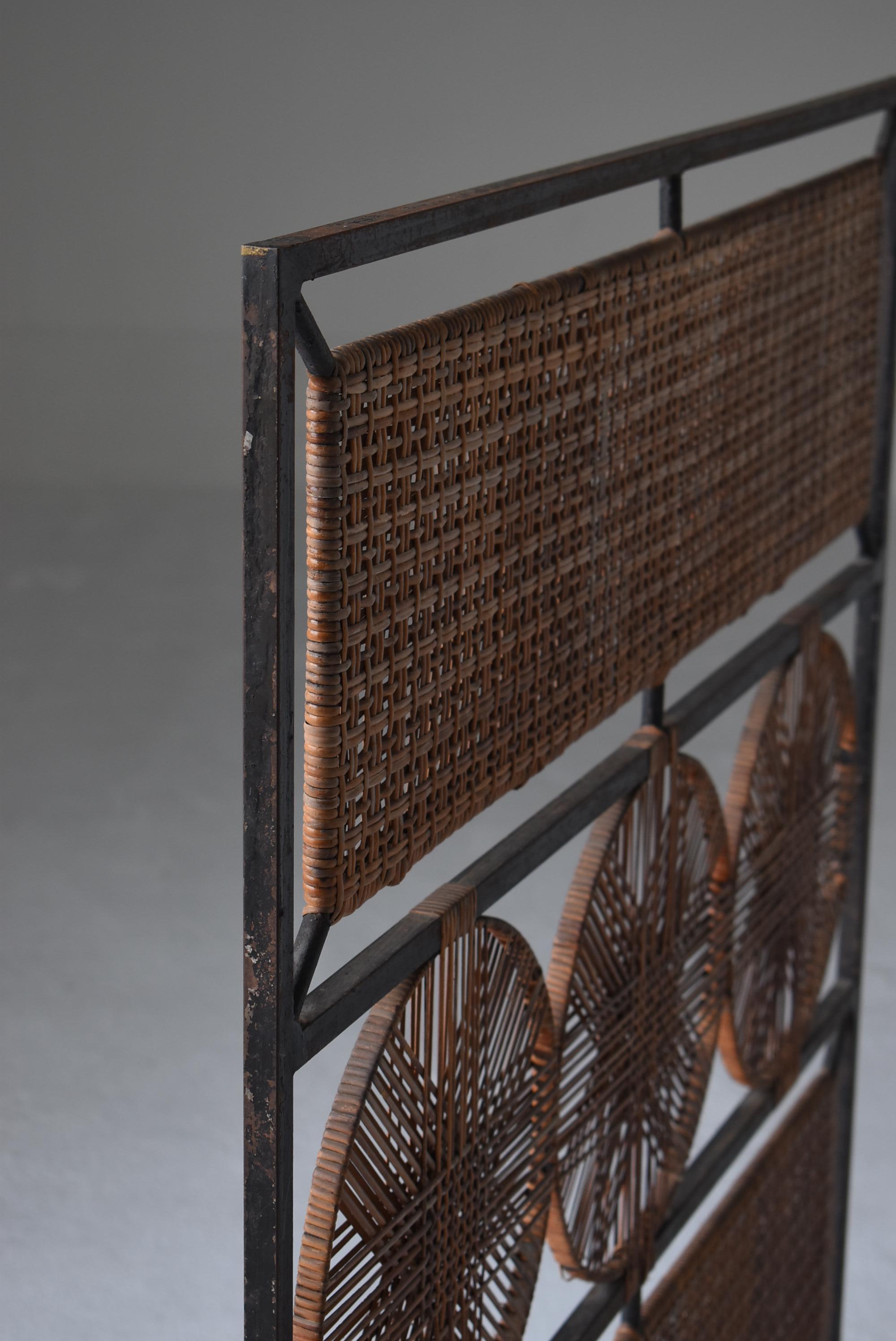Japanese Old Bamboo Partition 1960s-1980s / Room Divider Wabisabi 7