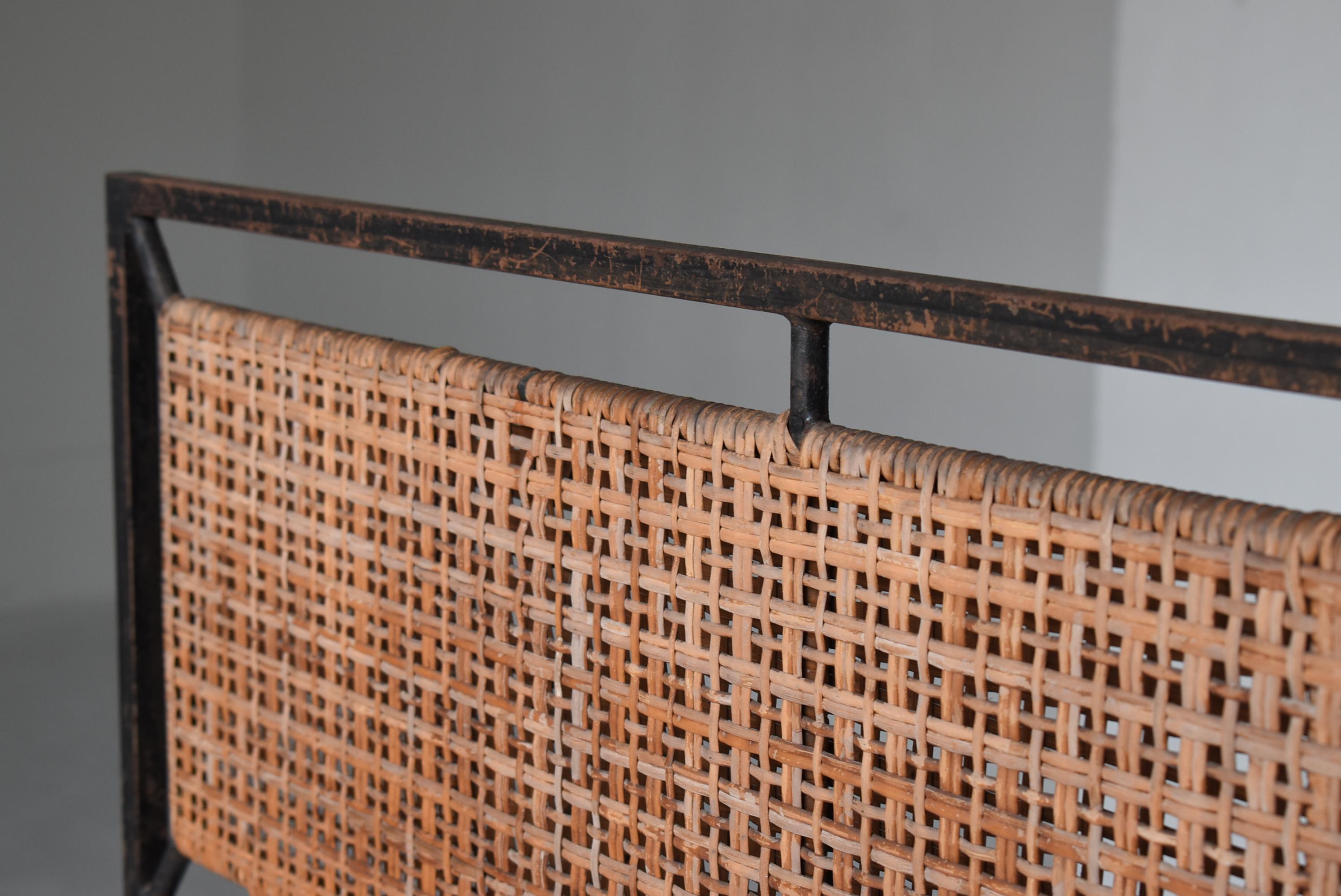 Japanese Old Bamboo Partition 1960s-1980s / Room Divider Wabisabi 11