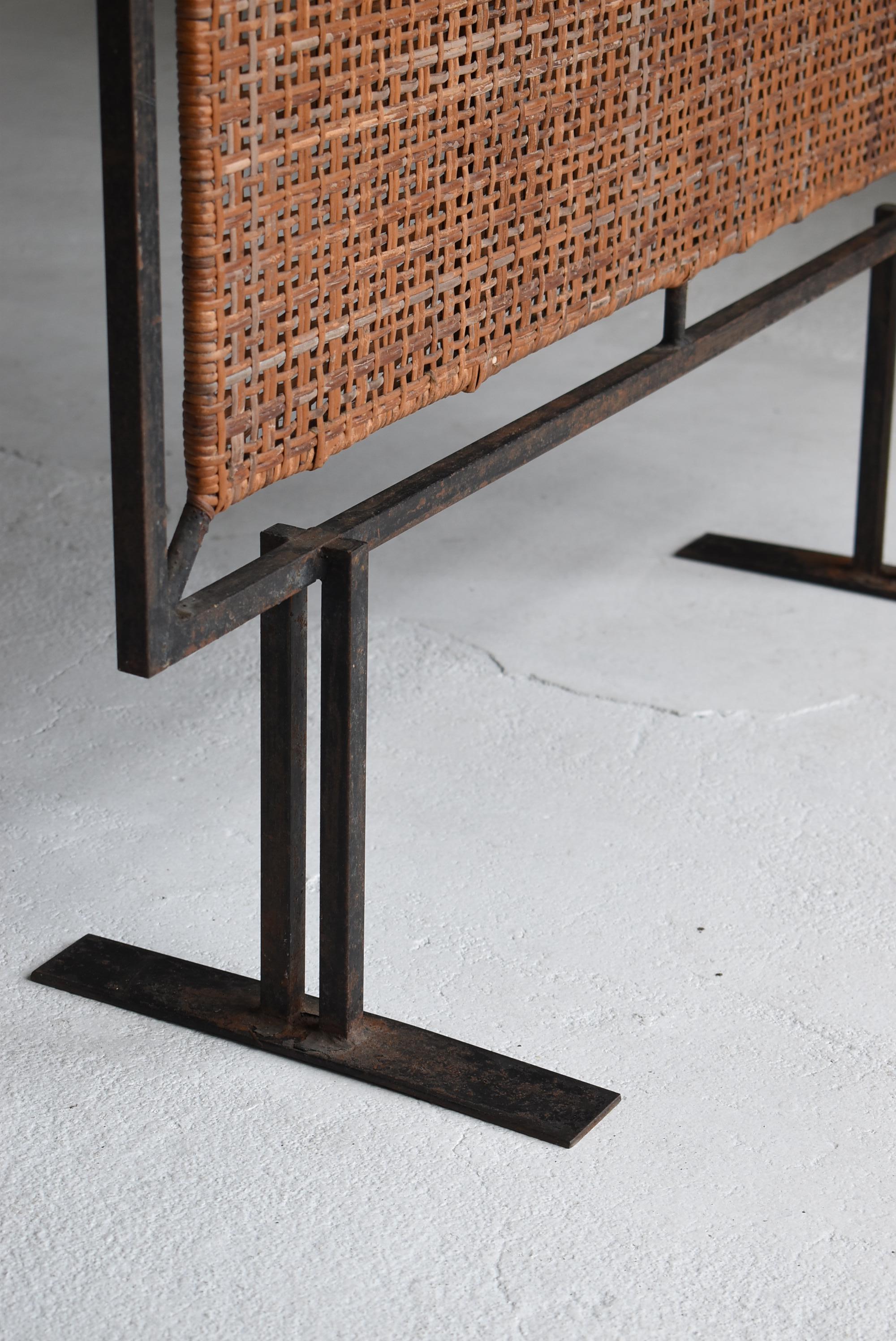 Japanese Old Bamboo Partition 1960s-1980s / Room Divider Wabisabi 13
