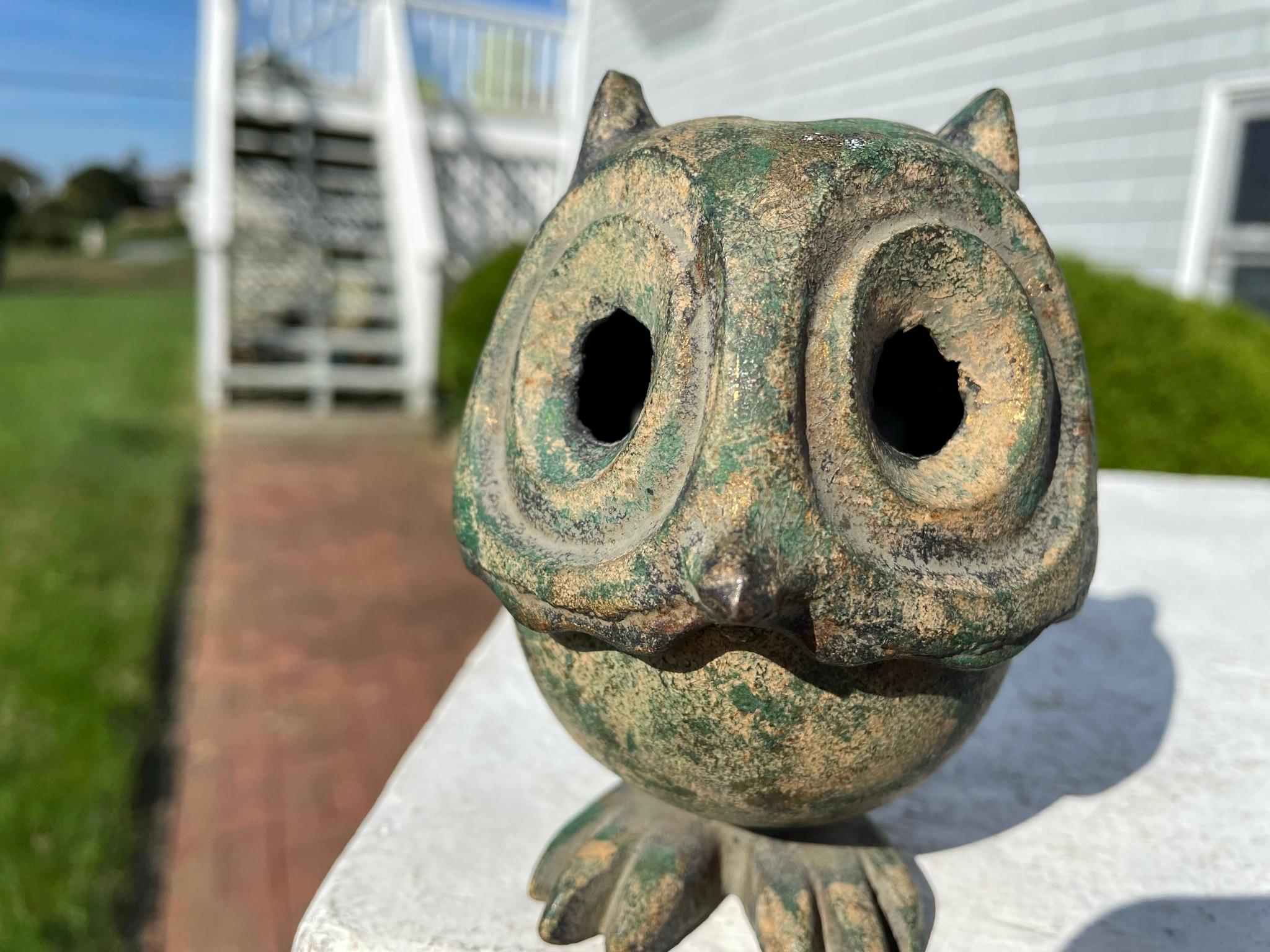 Japanese Old Big Feet Owl Lantern 8